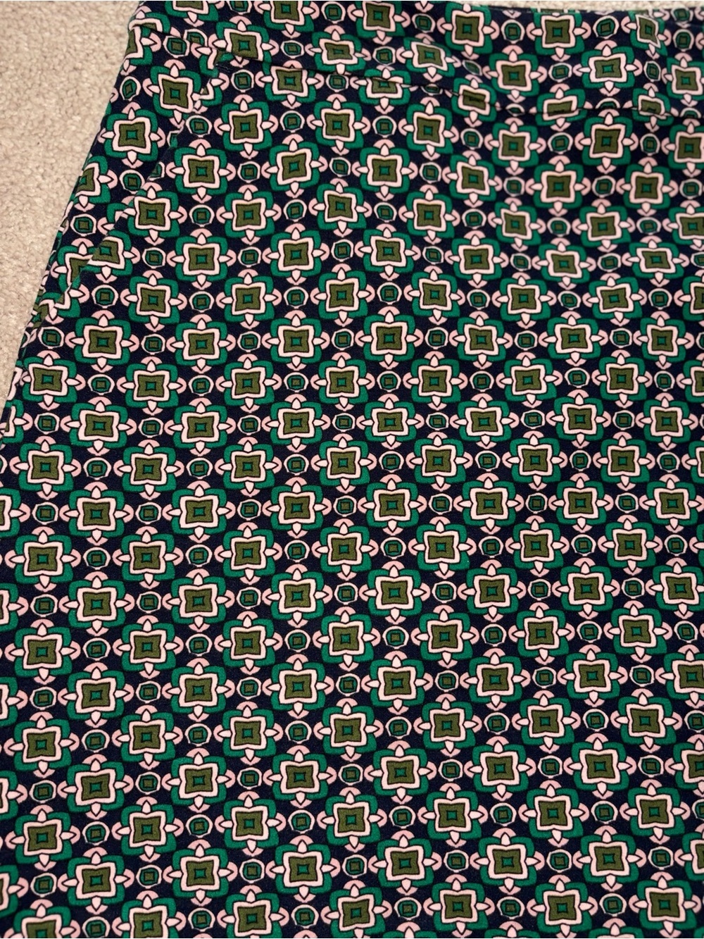 Boden Green Geometric Print Mini Skirt - Picture 4 of 5